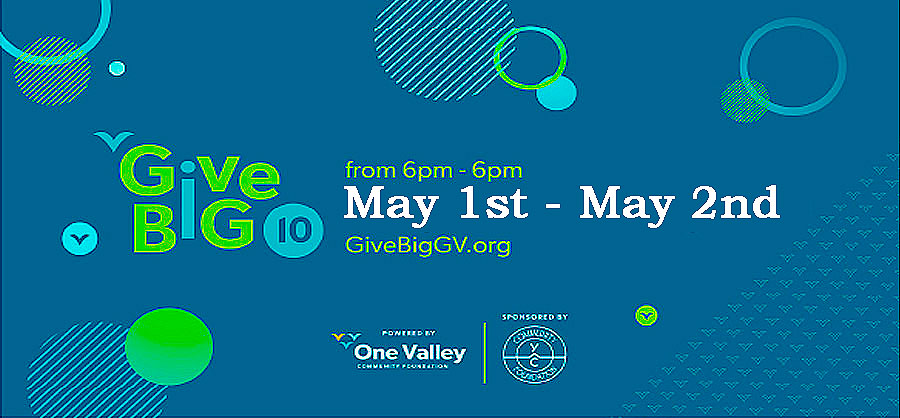 Give Big Gallatin Valley, Registration opens February first. Give Big will be on May 1 to May 2.